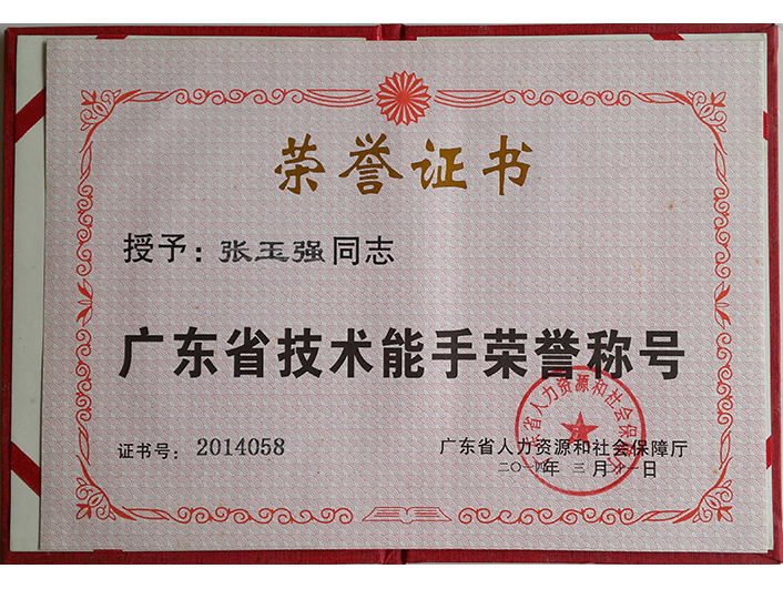 广东省技术能手